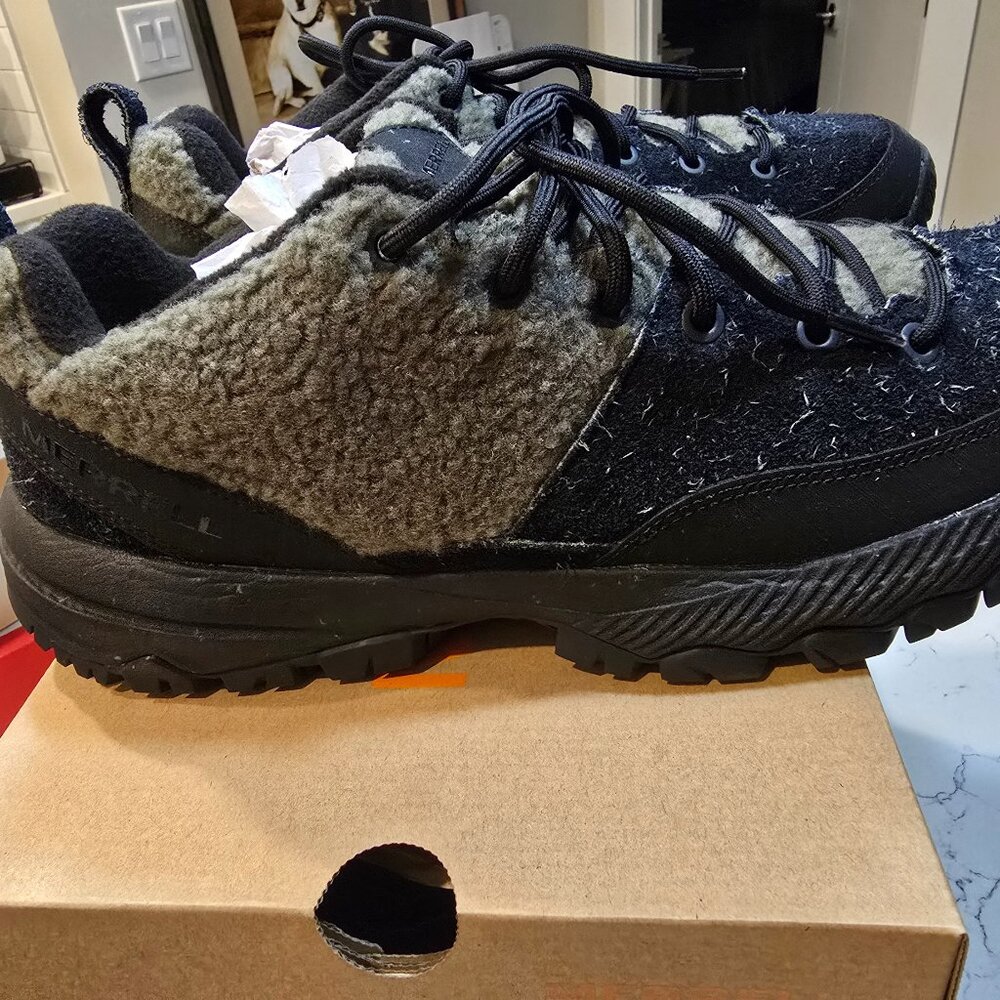 Merrell MQM Ace Fleece 1TRL Black Olive Hiking Shoes sneakers Sz 9 J067897 NEW